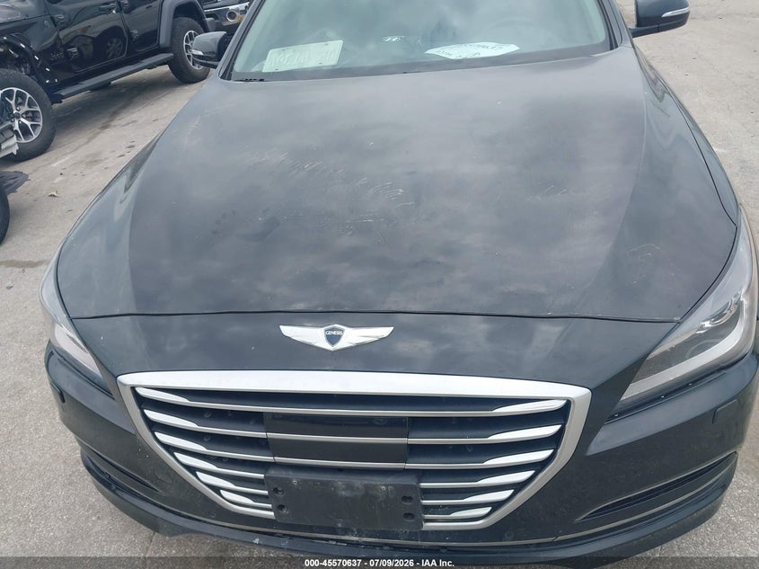 2015 Hyundai Genesis VIN KMHGN4JE9FU047056 IAAI salvage auction — NORMAL WEAR, Clear (Illinois), sold $2,600 on 2026-07-13 (photo 6)