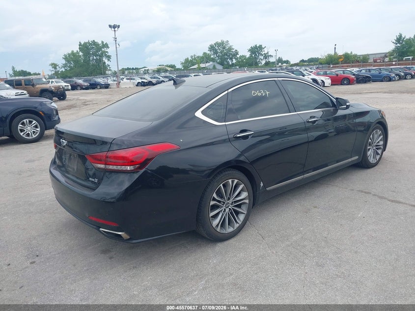 2015 Hyundai Genesis VIN KMHGN4JE9FU047056 IAAI salvage auction — NORMAL WEAR, Clear (Illinois), sold $2,600 on 2026-07-13 (photo 4)