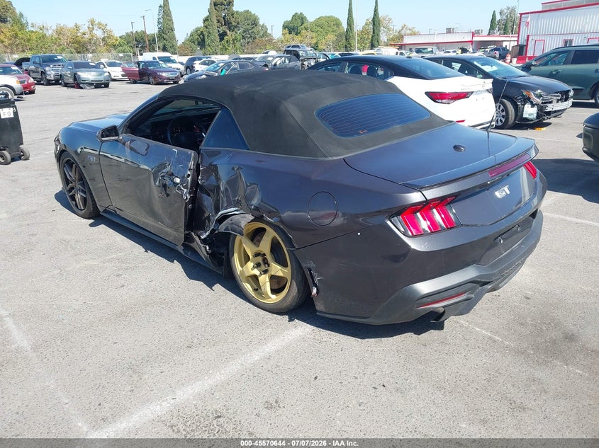 2024 Ford Mustang VIN 1FAGP8FF3R5103097 IAAI salvage auction — SIDE, Salvage (California), sold $20,700 on 2026-07-30 (photo 3)