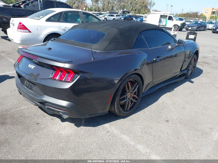 2024 Ford Mustang VIN 1FAGP8FF3R5103097 IAAI salvage auction — SIDE, Salvage (California), sold $20,700 on 2026-07-30 (photo 4)