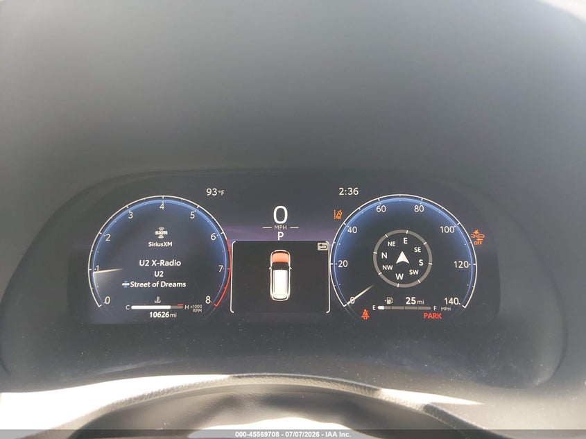 2025 Toyota Highlander VIN 5TDKDRBH1SS580931 IAAI salvage auction — FRONT END, Salvage Title, sold $15,600 on 2026-07-29 (photo 7)