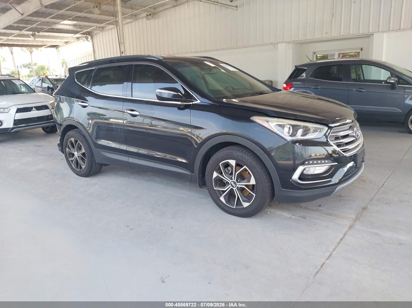 2018 Hyundai Santa fe VIN 5NMZU4LA4JH097020 IAAI salvage auction — REAR END, Rebuildable (Florida), sold $3,400 on 2026-07-23 (photo 1)