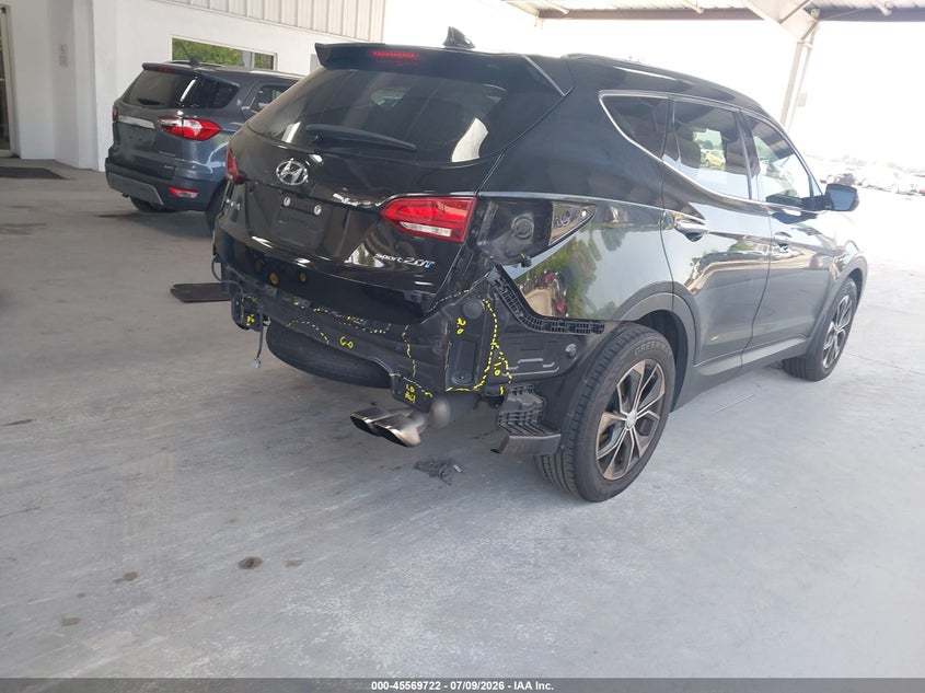 2018 Hyundai Santa fe VIN 5NMZU4LA4JH097020 IAAI salvage auction — REAR END, Rebuildable (Florida), sold $3,400 on 2026-07-23 (photo 4)