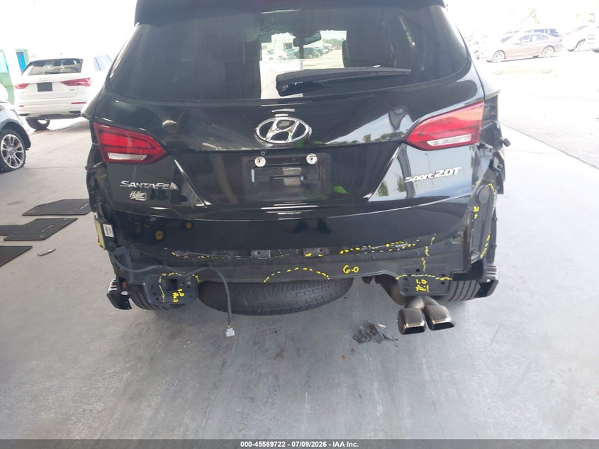2018 Hyundai Santa fe VIN 5NMZU4LA4JH097020 IAAI salvage auction — REAR END, Rebuildable (Florida), sold $3,400 on 2026-07-23 (photo 6)