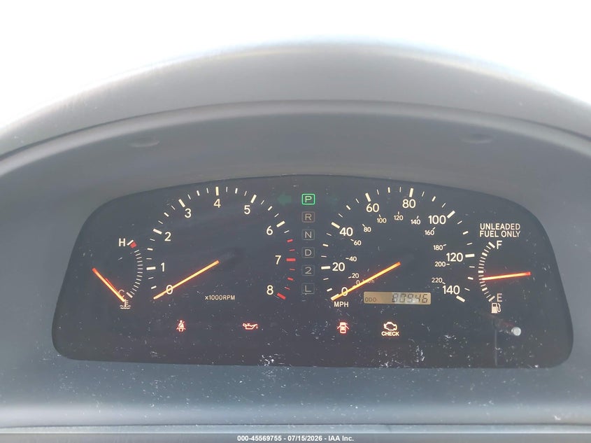 1998 Lexus Es 300 VIN JT8BF28G9W0138793 IAAI salvage auction — NORMAL WEAR, Clear (Florida), sold $1,350 on 2026-07-21 (photo 7)