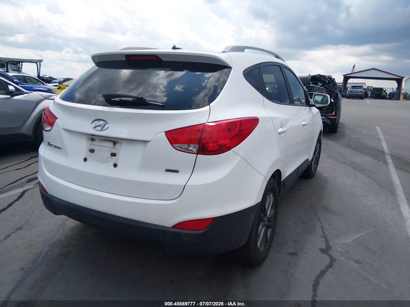2015 Hyundai Tucson VIN KM8JUCAG0FU072559 IAAI salvage auction — NORMAL WEAR, Clear (North Carolina), sold $2,500 on 2026-07-29 (photo 4)