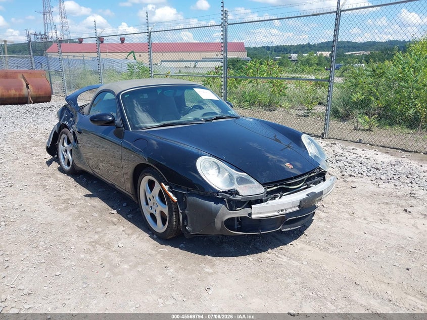 2000 Porsche Boxster VIN WP0CB2980YU662998 IAAI salvage auction — FRONT END, Salvage (Pennsylvania), sold $1,350 on 2026-07-28 (photo 1)
