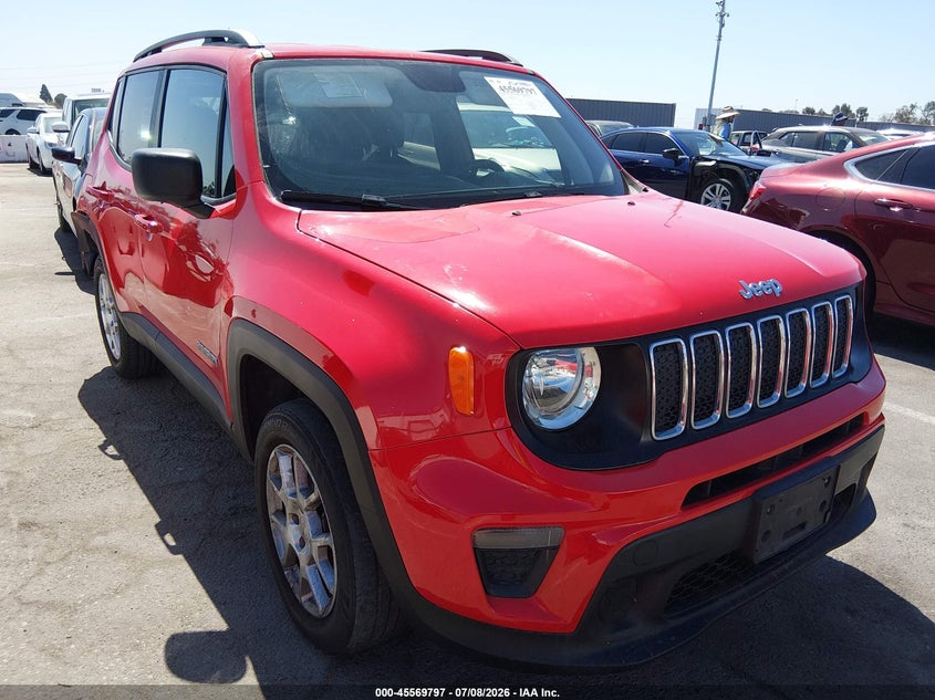 2019 Jeep Renegade VIN ZACNJBAB4KPK49362 IAAI salvage auction — REAR END, Salvage (California), sold $2,800 on 2026-07-23 (photo 1)