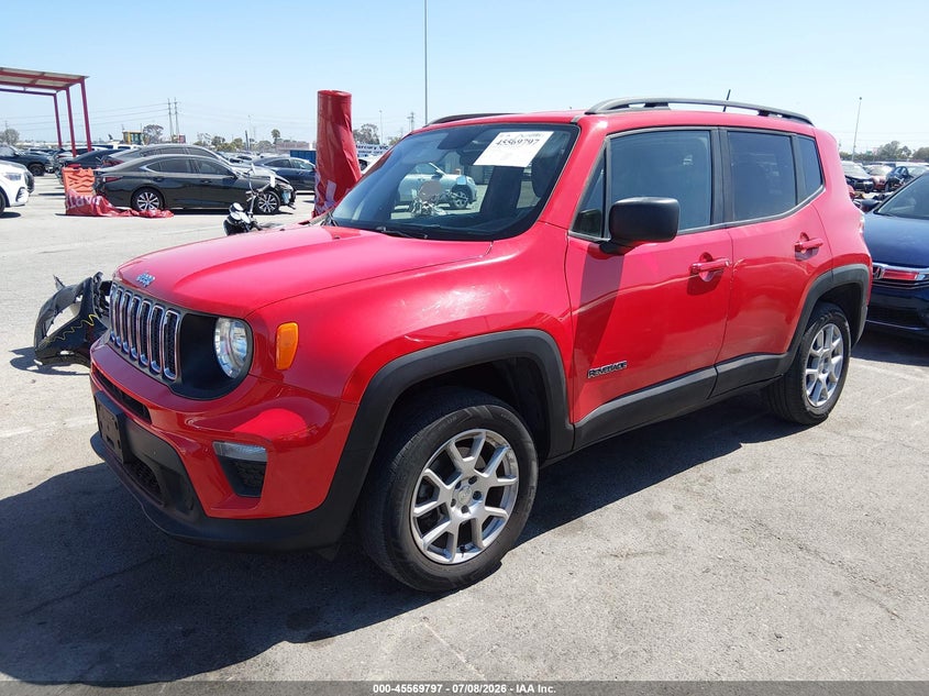 2019 Jeep Renegade VIN ZACNJBAB4KPK49362 IAAI salvage auction — REAR END, Salvage (California), sold $2,800 on 2026-07-23 (photo 2)