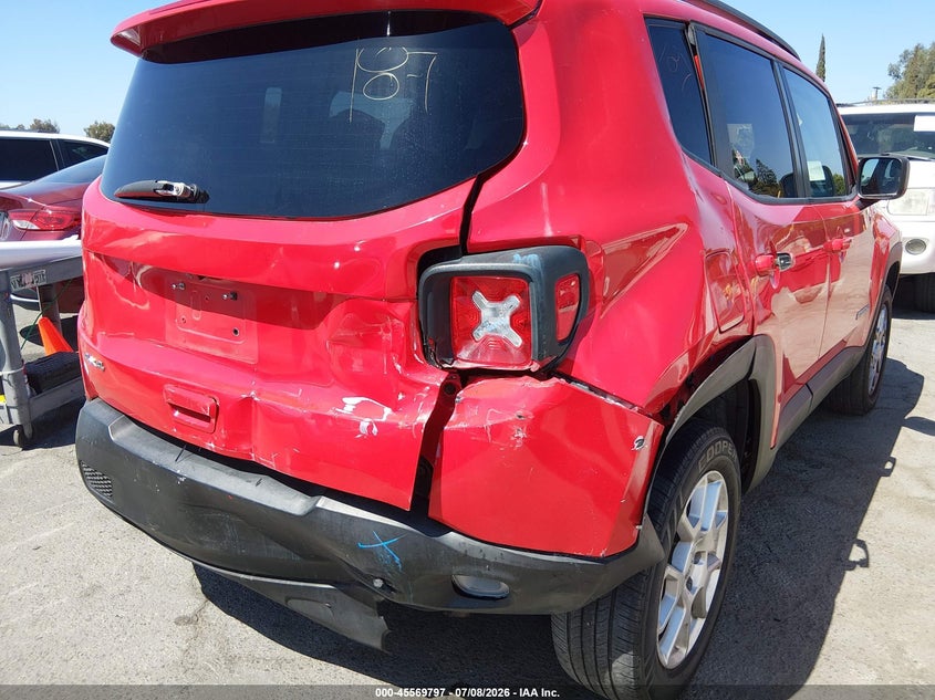 2019 Jeep Renegade VIN ZACNJBAB4KPK49362 IAAI salvage auction — REAR END, Salvage (California), sold $2,800 on 2026-07-23 (photo 6)