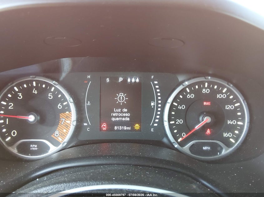 2019 Jeep Renegade VIN ZACNJBAB4KPK49362 IAAI salvage auction — REAR END, Salvage (California), sold $2,800 on 2026-07-23 (photo 7)