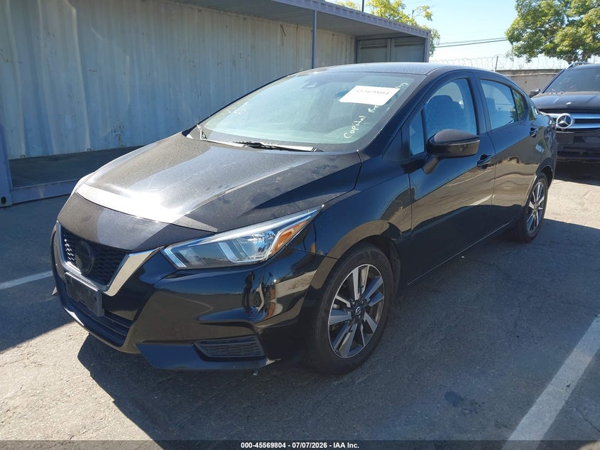 2021 Nissan Versa VIN 3N1CN8EV2ML833876 IAAI salvage auction — FRONT END, Clear - Dealer Only (California), sold $2,525 on 2026-07-23 (photo 2)