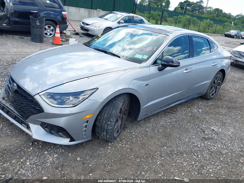 2023 Hyundai Sonata VIN KMHL14JC0PA308411 IAAI salvage auction — FRONT END, Mv-907A (New York), sold $2,700 on 2026-07-28 (photo 2)