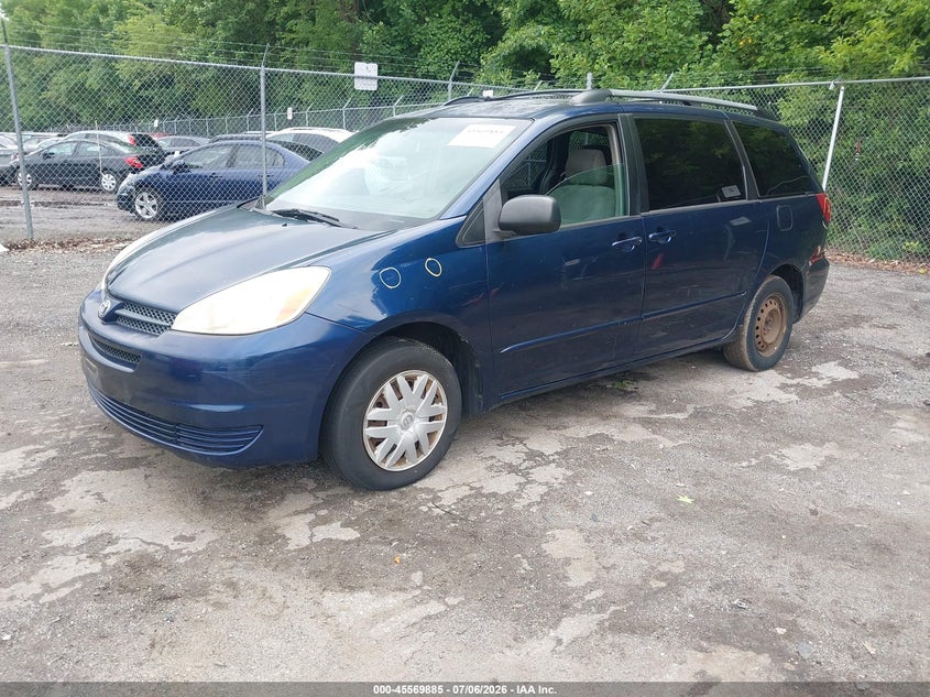 2005 Toyota Sienna VIN 5TDZA23C95S323568 IAAI salvage auction — NORMAL WEAR, Clear (Maryland), sold $875 on 2026-07-28 (photo 2)