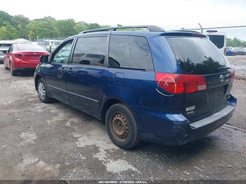 2005 Toyota Sienna VIN 5TDZA23C95S323568 IAAI salvage auction — NORMAL WEAR, Clear (Maryland), sold $875 on 2026-07-28 (photo 3)