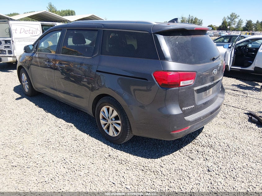 2017 Kia SEDONA VIN KNDMB5C11H6339436 IAAI salvage auction — NORMAL WEAR, Enterprise Vehicles Clear Only (Oregon), sold $700 on 2026-07-22 (photo 3)