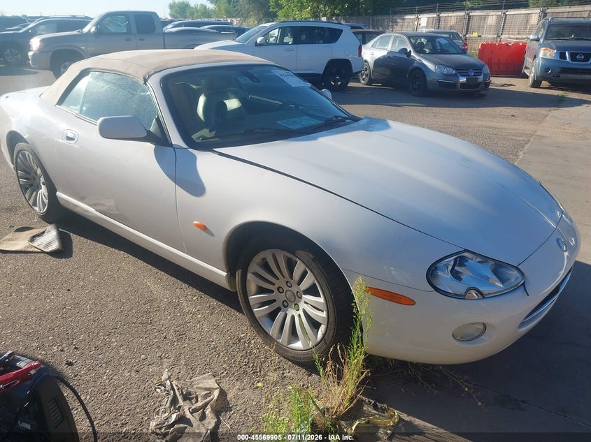 2006 Jaguar Xk series VIN SAJDA42C562A45658 IAAI salvage auction — NORMAL WEAR, Clear (Texas), sold $225 on 2026-07-21 (photo 1)