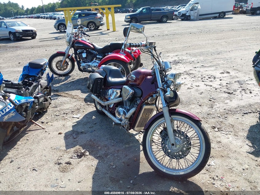 1988 Honda Vt600 VIN JH2PC2107JM003303 IAAI salvage auction — NORMAL WEAR, Clear (Massachusetts), sold $150 on 2026-07-17 (photo 1)