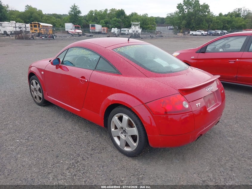 2001 Audi Tt VIN TRUWT28N911034758 IAAI salvage auction — NORMAL WEAR, Clear (Virginia), sold $25 on 2026-07-21 (photo 3)