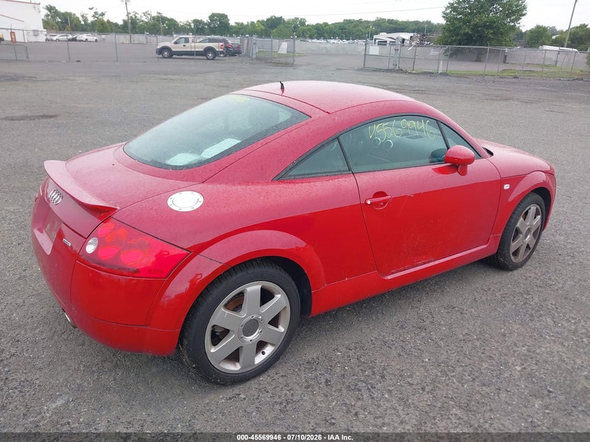 2001 Audi Tt VIN TRUWT28N911034758 IAAI salvage auction — NORMAL WEAR, Clear (Virginia), sold $25 on 2026-07-21 (photo 4)
