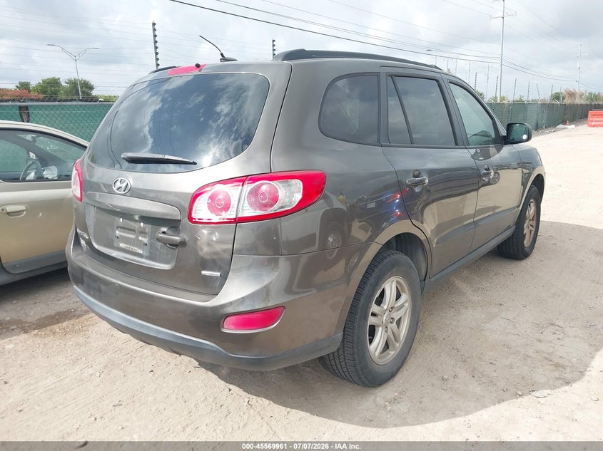 2012 Hyundai Santa fe VIN 5XYZGDAB9CG157440 IAAI salvage auction — NORMAL WEAR, Original (Texas), sold $1,100 on 2026-07-20 (photo 4)