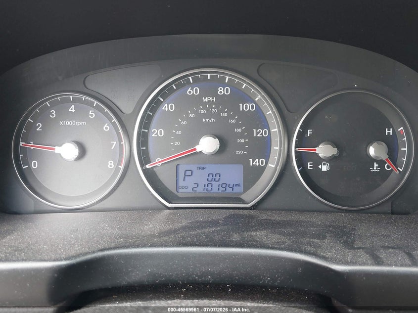 2012 Hyundai Santa fe VIN 5XYZGDAB9CG157440 IAAI salvage auction — NORMAL WEAR, Original (Texas), sold $1,100 on 2026-07-20 (photo 7)