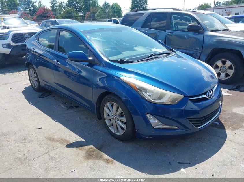 2016 Hyundai Elantra VIN KMHDH4AE3GU567507 IAAI salvage auction — REAR END, Salvage (North Carolina), sold $1,500 on 2026-07-29 (photo 1)