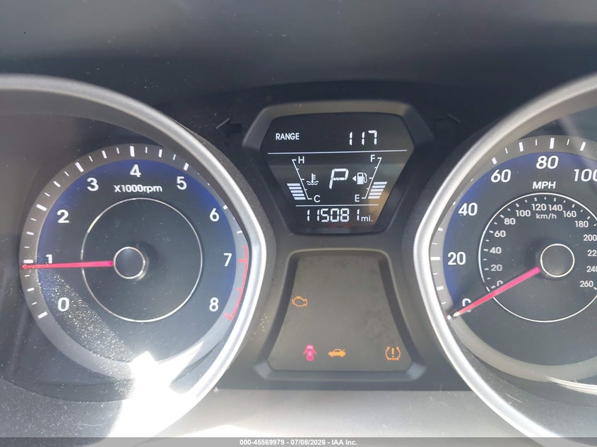 2016 Hyundai Elantra VIN KMHDH4AE3GU567507 IAAI salvage auction — REAR END, Salvage (North Carolina), sold $1,500 on 2026-07-29 (photo 7)