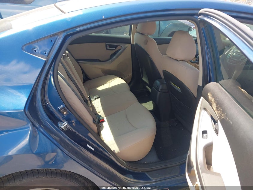 2016 Hyundai Elantra VIN KMHDH4AE3GU567507 IAAI salvage auction — REAR END, Salvage (North Carolina), sold $1,500 on 2026-07-29 (photo 8)