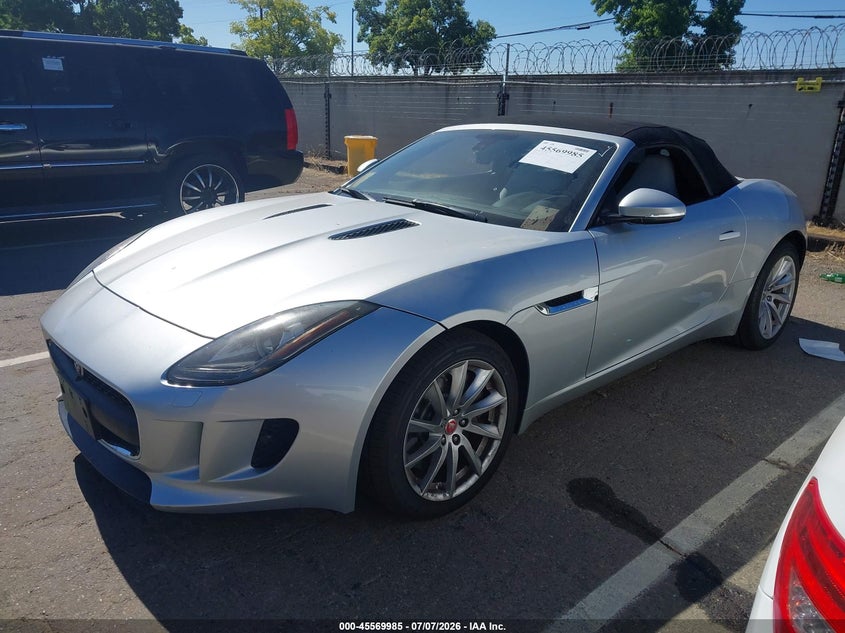 2016 Jaguar F-type VIN SAJWA6ET6G8K30314 IAAI salvage auction — SIDE, Clear - Dealer Only (California), sold $15,500 on 2026-07-25 (photo 2)