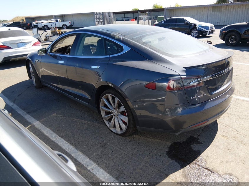 2015 Tesla Model s VIN 5YJSA1H47FF083990 IAAI salvage auction — FRONT END, Clear - Dealer Only (California), sold $9,100 on 2026-07-25 (photo 3)