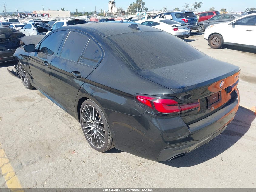 2022 BMW 5er VIN WBA13AG06NCH76498 IAAI salvage auction — FRONT END, Salvage (California), sold $11,100 on 2026-07-29 (photo 3)