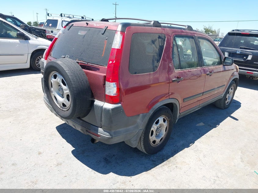 2006 Honda Cr-v VIN JHLRD68506C029619 IAAI salvage auction — NORMAL WEAR, Clear - Dealer Only (California), sold $400 on 2026-07-23 (photo 4)