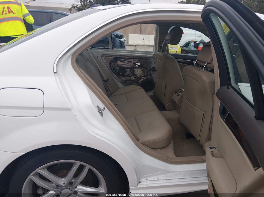 2014 Mercedes-benz C-klasse VIN WDDGF8AB9EA966477 IAAI salvage auction — LEFT SIDE, Salvage (California), sold $2,650 on 2026-07-27 (photo 8)