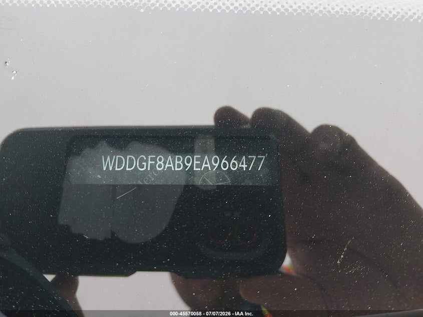 2014 Mercedes-benz C-klasse VIN WDDGF8AB9EA966477 IAAI salvage auction — LEFT SIDE, Salvage (California), sold $2,650 on 2026-07-27 (photo 9)