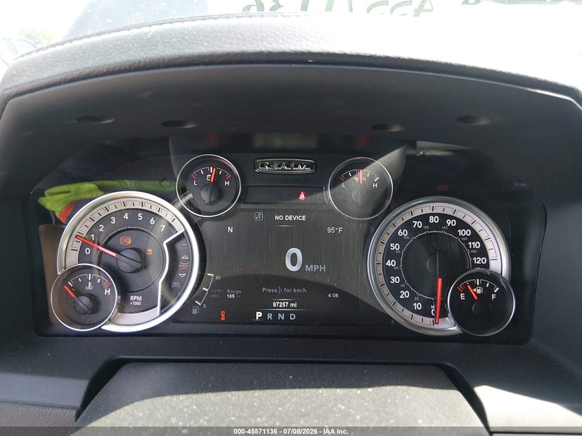 2018 Ram 1500 VIN 1C6RR7NT2JS159124 IAAI salvage auction — FRONT END, Salvage Title, sold $9,100 on 2026-08-03 (photo 7)