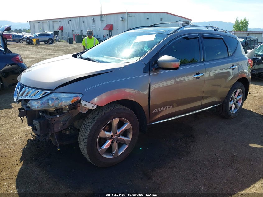 2010 Nissan Murano VIN JN8AZ1MW9AW137472 IAAI salvage auction — FRONT END, Bill Of Sale (Washington), sold $325 on 2026-07-28 (photo 2)