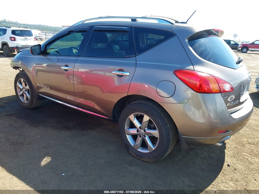 2010 Nissan Murano VIN JN8AZ1MW9AW137472 IAAI salvage auction — FRONT END, Bill Of Sale (Washington), sold $325 on 2026-07-28 (photo 3)