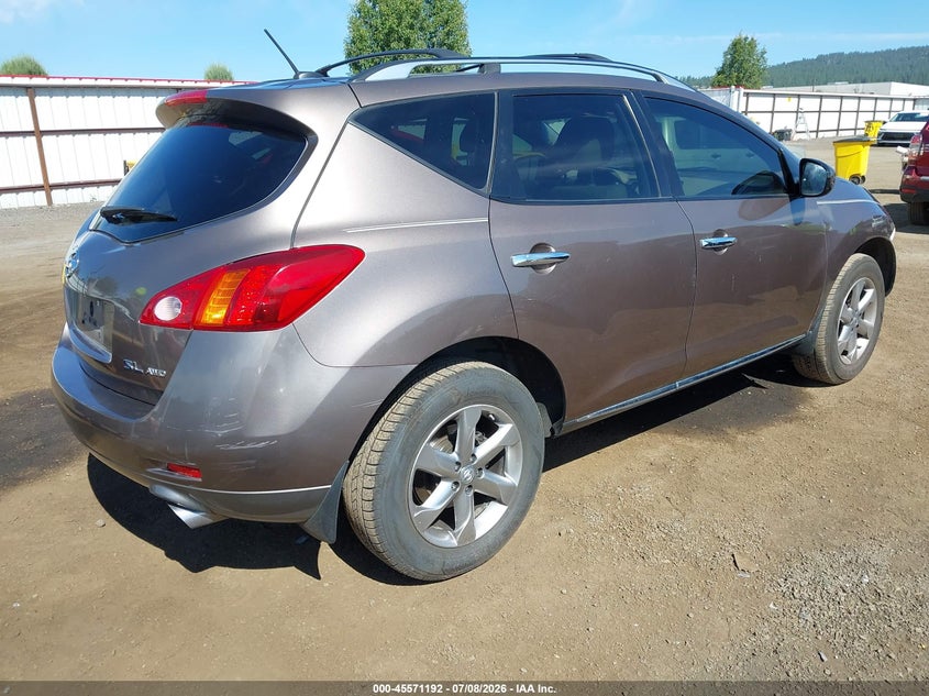 2010 Nissan Murano VIN JN8AZ1MW9AW137472 IAAI salvage auction — FRONT END, Bill Of Sale (Washington), sold $325 on 2026-07-28 (photo 4)