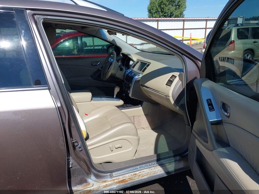2010 Nissan Murano VIN JN8AZ1MW9AW137472 IAAI salvage auction — FRONT END, Bill Of Sale (Washington), sold $325 on 2026-07-28 (photo 5)