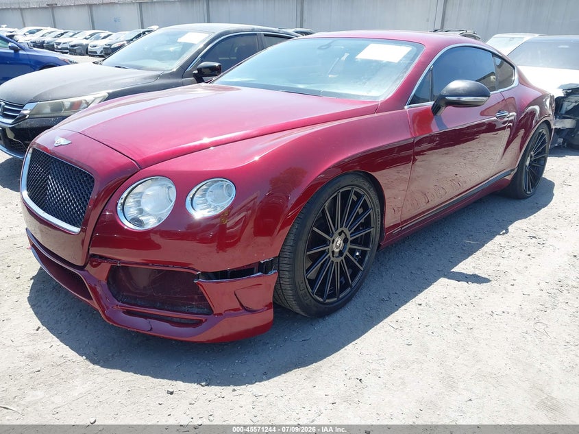 2013 Bentley Continental gt VIN SCBFT7ZA2DC083685 IAAI salvage auction — LEFT REAR, Salvage Title, sold $11,225 on 2026-08-19 (photo 2)