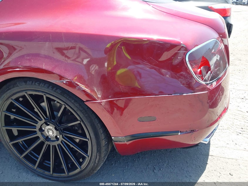 2013 Bentley Continental gt VIN SCBFT7ZA2DC083685 IAAI salvage auction — LEFT REAR, Salvage Title, sold $11,225 on 2026-08-19 (photo 6)