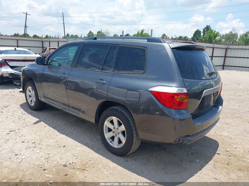 2010 Toyota Highlander VIN 5TDKK3EH5AS020486 IAAI salvage auction — NORMAL WEAR, Clear (Alabama), sold $3,075 on 2026-07-09 (photo 3)