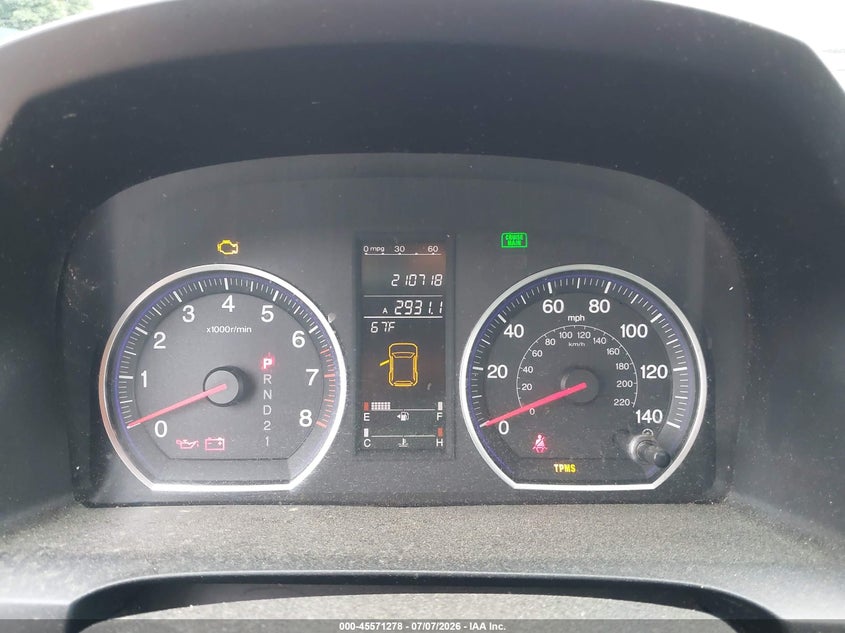 2008 Honda Cr-v VIN JHLRE48728C078455 IAAI salvage auction — NORMAL WEAR, Clear (Pennsylvania), sold $1,300 on 2026-08-01 (photo 7)