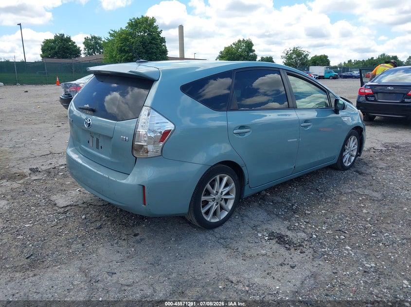 2014 Toyota Prius v VIN JTDZN3EU4E3294658 IAAI salvage auction — FRONT END, Wait Title, sold $2,450 on 2026-08-01 (photo 4)
