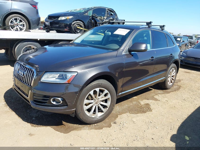 2014 Audi Q5 VIN WA1CFAFP3EA125253 IAAI salvage auction — NORMAL WEAR, Salvage Title, sold $1,300 on 2026-07-20 (photo 2)