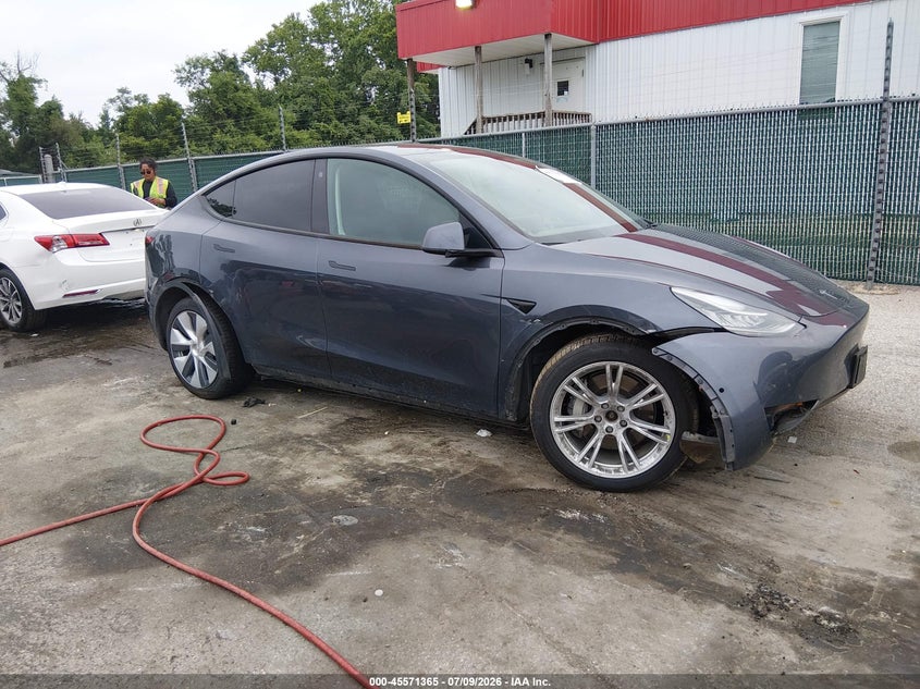 2022 Tesla Model y VIN 7SAYGDEE0NF370919 IAAI salvage auction — LEFT SIDE, Salvage - Greater Than 75% (Maryland), sold $4,950 on 2026-07-24 (photo 1)