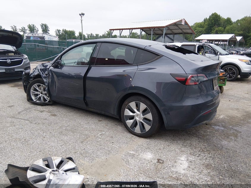 2022 Tesla Model y VIN 7SAYGDEE0NF370919 IAAI salvage auction — LEFT SIDE, Salvage - Greater Than 75% (Maryland), sold $4,950 on 2026-07-24 (photo 3)