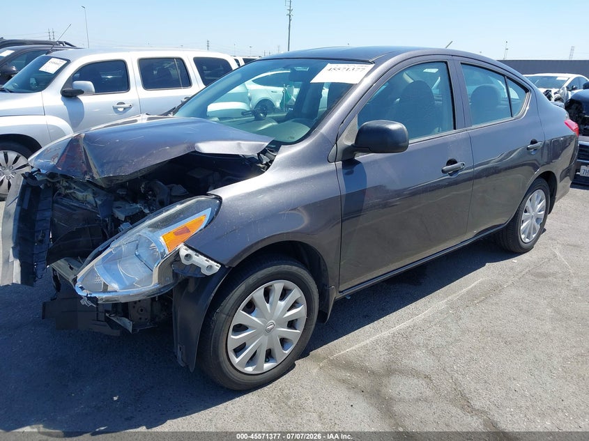2015 Nissan Versa VIN 3N1CN7AP4FL811883 IAAI salvage auction — FRONT END, Salvage (California), sold $700 on 2026-07-23 (photo 2)