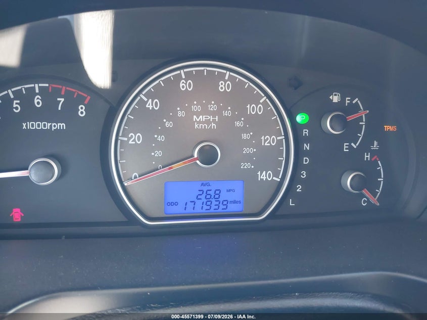 2008 Hyundai Elantra VIN KMHDU46D68U328563 IAAI salvage auction — NORMAL WEAR, Clear - Dealer Only (California), sold $825 on 2026-07-15 (photo 7)